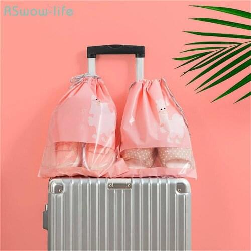 5Pcs Portable Transparent Shoe Bag Bundle Pocket Travel Home Shoes Clothing Moisture Storage Bag For Home Storage