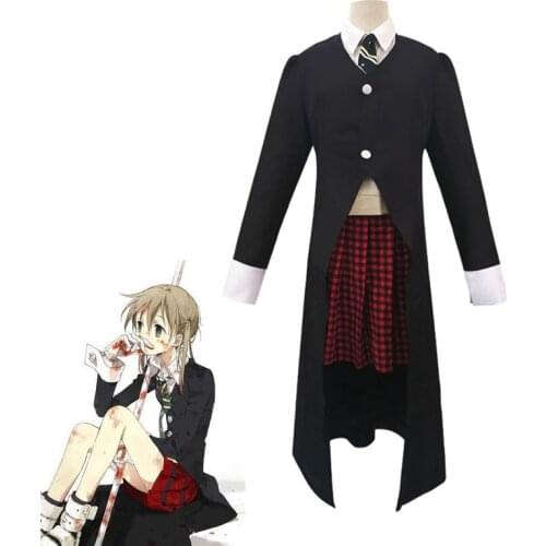 Anime Soul Eater MAKA ALBARN Cosplay Costumes Top Skirt Accessories School Uniform Suits Women Clothing Girls Halloween Party