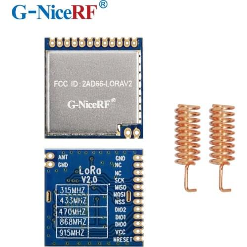 2PCS LoRa1276 100mW 915MHz SX1276 4km~6km SPI FSK Wireless RF Module|FCC certificated Lora Module