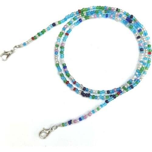 1 Pcs Fashion All-match Eyeglass Chain Women Men Non-slip Glasses Rope Popular Mixed Color Bead Mask Hanging Straps