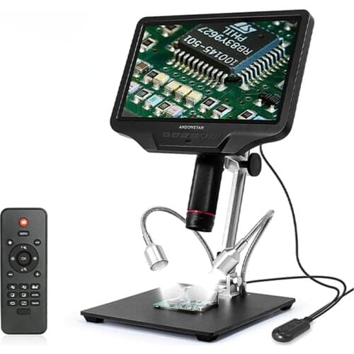 Andonstar AD409 10.1'' LCD HDMI Digital Microscope Measure Software PC Connection PCB Solder Check Tool for SMT SMD Phone Repair