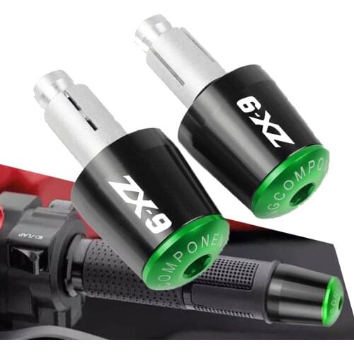 CNC Handlebar Grips Ends Tips Caps End Moto Grip Ends Plus Handle Bar Motorcycle 7/8'' 22MM for KAWASAKI ZX9 1994 1995 1996 1997