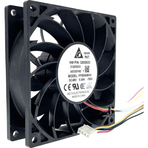 FFB0948VH HW P/N 32030033 DC 48V Fan ,for Delta Electronics 9225 92mm Server Inverter Cooling Fan Dual Ball Bearing 3600RPM