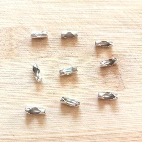 Hot 100pcs Bead Chain Bag Buckle Fit Women Manual Making Bracelets/Necklace End Connector DIY Fashion Jewelry Accessories