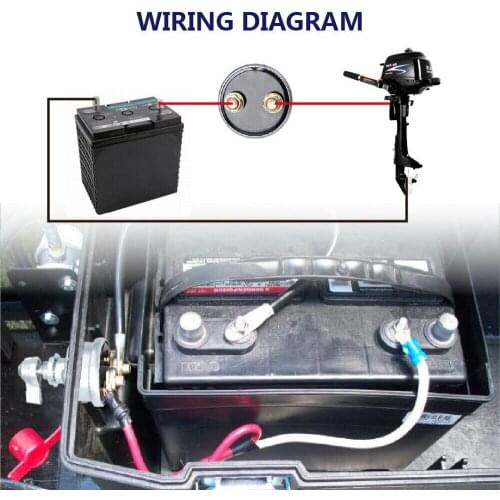 12V Master Battery Disconnect Switch Battery Power Cut Isolator Killer for Car Vehicle RV and Boat 2 post