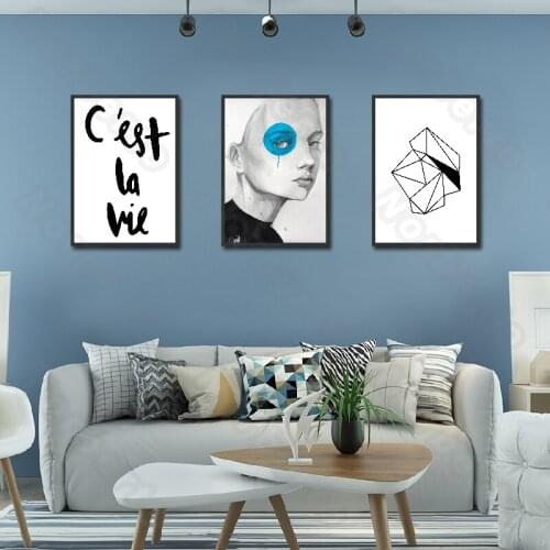 European Style Canvas Painting Poster Irregular Geometry Letters Act Now Before Its Too Late Art Women for Home Rooms Decorati