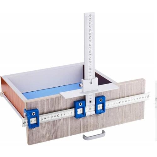 Detachable Hole Punch Jig Center Drill Bit Guide Sleeve Cabinet Drawer Dowel Hole Locator Wood Drilling Woodworking Jig Tool