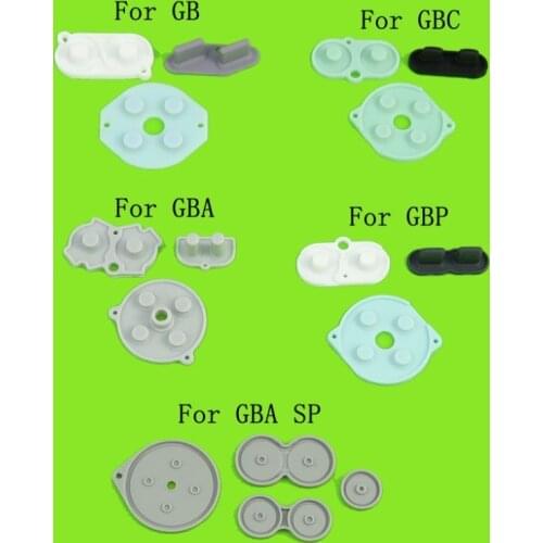 1sets for GBA SP Conductive Rubber Silicone Pads Buttons For GameBoy Color GBC Console For GB