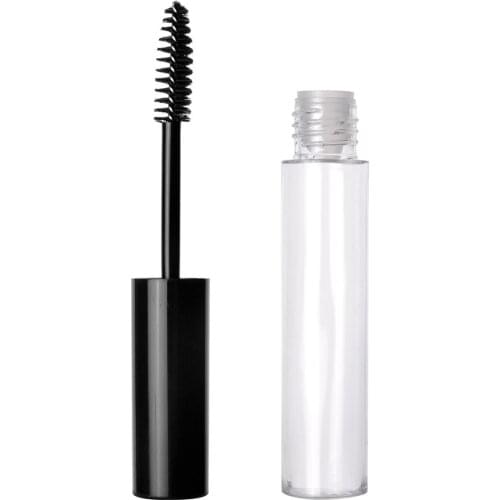 Sample Container Refillable Plastic Bottle with Eyelash Brush Stick Empty Mascara Tubes Makeup Packaging Cosmetic 5Pcs 10ML