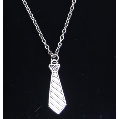 New Fashion Necklace 30x9mm necktie tie Pendants Short Long Women Men Colar Gift Jewelry Choker