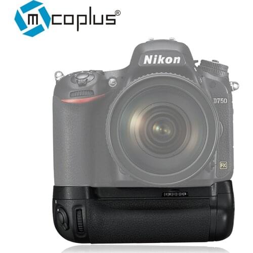 Meike MK-D750 Vertical Battery Grip Pack Replacement MB-D16 as EN-EL15 Battery for Nikon D750 DSLR Camera