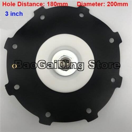 3" Inch Right-angle Submerged Electromagnetic Pulse Valve Diaphragm DMF-Z-76S,DMF-Y-76S Hole Distance 180mm, Diameter 200mm