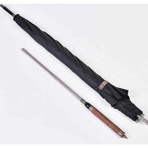 Windproof Sword Umbrella Long Handle Large Uv Protection Business Black Adult Umbrella Fashion Guarda Chuva Rain Gear BD50UU