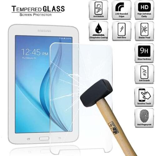 Tablet Tempered Glass Screen Protector Cover for Samsung Galaxy Tab E Lite 7.0 Tablet Anti-Fingerprint Tempered Film