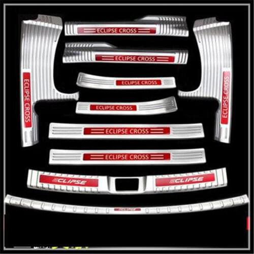 Car styling for Mitsubishi Eclipse Cross 2018 -2020 stainless steel Rear Bumper Protector Sill Scuff Plate/Door Sill Door Sill