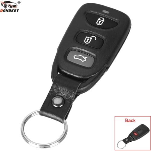 DANDKEY 4 Button 3+1 Panic For Hyundai Sonata Elantra 2006-2016 Replacement Remote Key Shell Case Fob Covers 4 Buttons