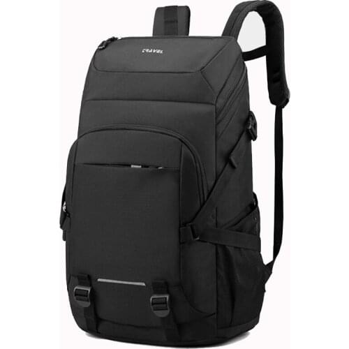 Business Casual Travel Backpack Reflective Strip Outdoor Trekking Sports Hiking Bag 17 Inch Laptop Rucksack