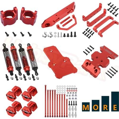 Metal Aluminum Alloy Upgrade Parts For for 1-10 ECX VRX Octane VETTA Karoo FTX Outlaw RGT 136100 Replacement Red