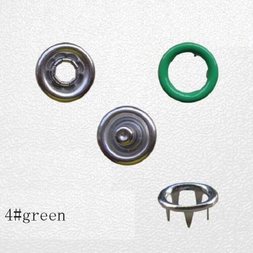 Arts Crafts 4in one prong Snap Buttons 9.5mm claw Fasteners Press Stud metal copper for handmade Scrapbook DIY Sewing Wh