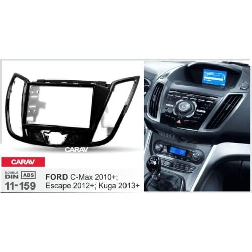 CARAV 11-159 Top Quality Radio Fascia for FORD Focus III, C-Max 2011+ (with 4.2" display) Fascia Dash CD Trim Installation Kit