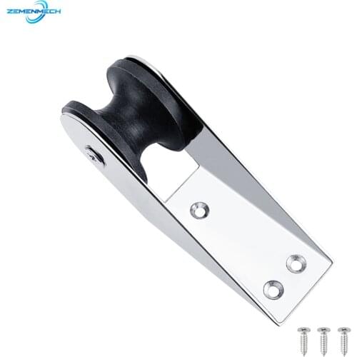 Marine Hardware Stainless Steel Heavy Duty Bow Anchor Roller Fixed Anchor Fairlead Boat Docking Nylon Roller Chock Accessories