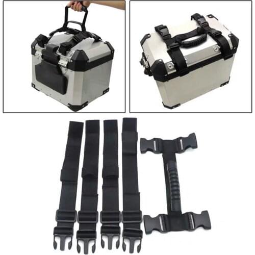 Motorcycle universal side handle, aluminum alloy rope handle and side handle replacement box for Aprilia CAPANORD 1200 Rally