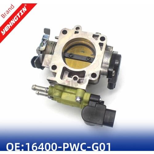 OEM 16400-PWC-901 Metal Engine Throttle Body Assembly 16400PWCG01 For Honda CITY 2007-2008/ For FIT 2005-2008/ Everus 2011-2016