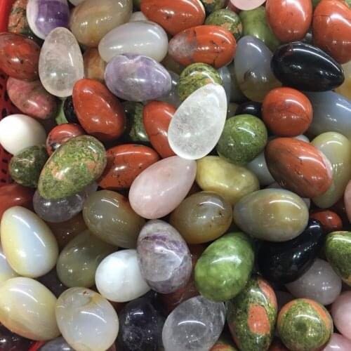 Wholesale Natural quartz crystal yoni eggs gemstone eggs Ben Wa ball healing for women Kegel exercise Massage & Relaxation