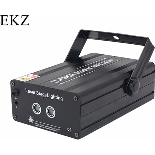 Wireless Remote Control Two Eyes Red Blue Color Laser Gobo Lighting Good For DJ Disco Party Nightclub Dance Floor Fast Shipping