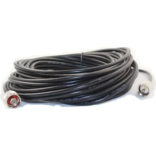 SYV-50-3 RF Cable Feeder for transmitter 15 Meters Connector NJ to SL16 For fm Audio 7W,15W,25W FM antenna