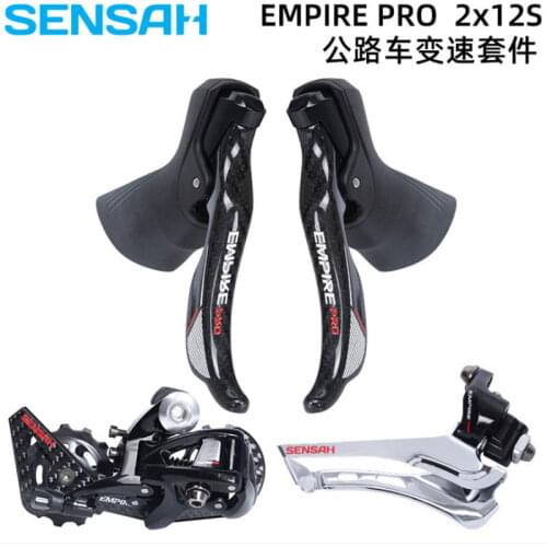 SENSAH EMPIRE Rpo 2x12/11 4 Kit 24/11S Road Bike Deraillure Carbon Fiber Groupset 12/11S Shifter Front/Rear Derailleurs
