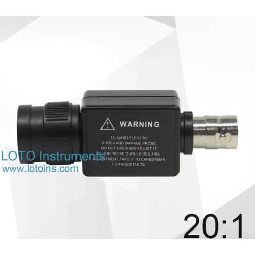 Oscilloscope attenuation probe/20:1 attenuator/probe attenuator/input attenuator/20 times attenuation