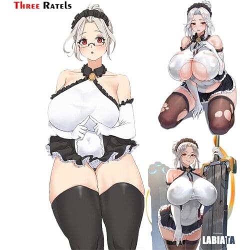 Three Ratels F149 sexy BBW prototype labiata anime girl sticker decal for last origin car accessories vinyl waterproof decal