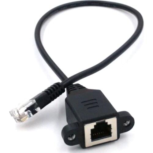 1000pcs/lot RJ12 6p6c telephone extension cable ,1:1 6P6C male to female cable with shield and high quanlity brand product