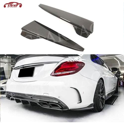 Carbon Fiber/FRP Rear Lip Splitters Aprons Winglets for Mercedes Benz C class W205 C205 C180 C200 C300 C63 2016-2019