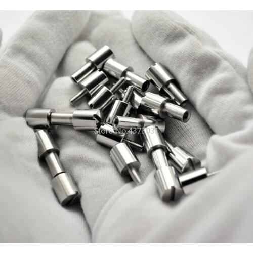 2 Pieces Diy Knife Countersunk head rivets screw across word shape Brass/ stainless steel Knife handle screw