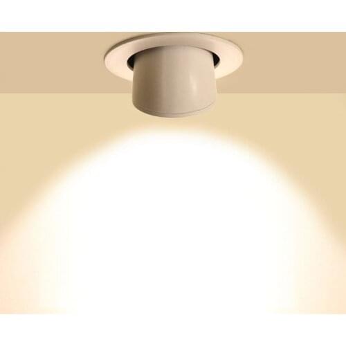 LukLoy 360 Degree Rotating Spotlight Art Gallery Large Office Store Highlight LED Downlight High Quality COB Chip Embedded Light