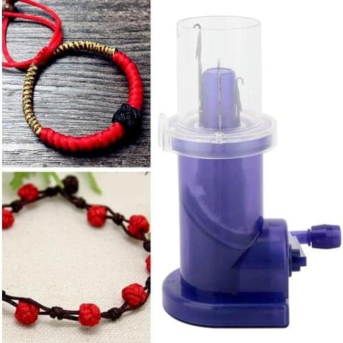 1 Set of DIY Hand-operated Rope Knitting Device Household Manual Wool Plastic Rope Knitting Device Necklace Jewelry Cord Winder