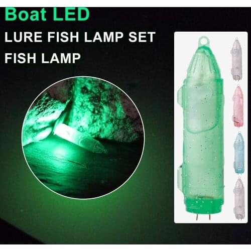 1 Pcs Type Fish Luring Light Underwater Fish Attracting Lamp Fishing Lure LED Deep Drop Auto OFF Flashing Light Squid Bait