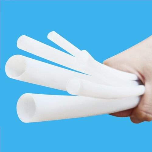 100% New PTFE Tubes Insulation Anti Corrosive Pipe 6x4mm 8x6mm ID 4mm to 18mm White