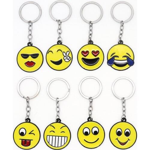 16 interesting and funny expressions, metal charm keychains and lovely jewelry. A source of happiness among friends