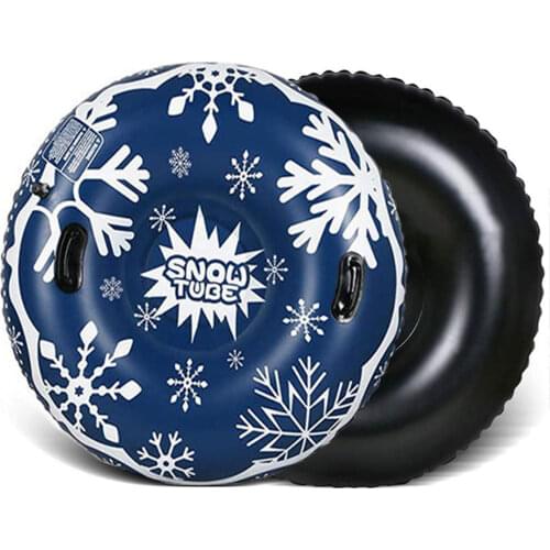 43in Snow Tube With Handle Larger Thickened Inflatable Snow Sled Ski Circle Skiing Board For Skiing Equipments Snow Toys