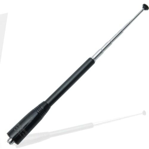 ABBREE NA-771R 144/430MHz Dual Band Telescopic SMA-F Female Antenna for Baofeng UV-5R UV-82 BF-888S BF-F8HP Walkie Talkie