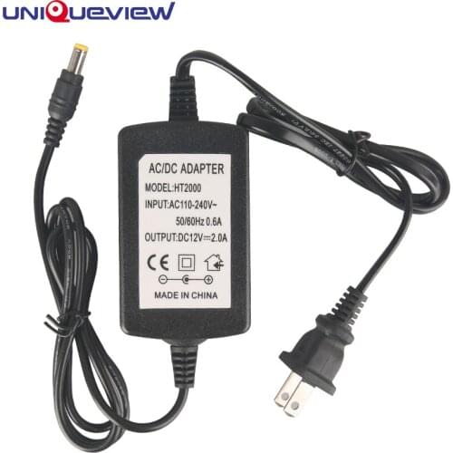 AC100V-240V to DC 12V 2A CCTV Camera DVR Security System Power Supply Adapter