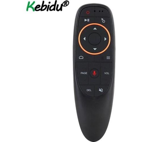 Kebidu 2.4G Mini Wireless Smart Remote For Android TV BOX USB Receiver G10 Air Mouse Voice Control With G10s For Gyro Sensing