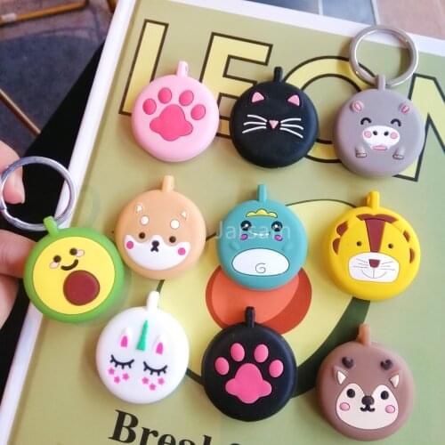 For Airtag Case Silicone Protective Sleeve Cover Keychain Airtags-tracker Silicone Case For Airtags Accessories