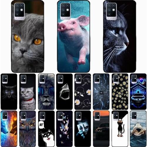 For Infinix Note 10 Pro Case Wolf Silicon TPU Fundas for Infinix Note 10 Pro NFC Cat Animal Shell Bag Housing Phone Cases