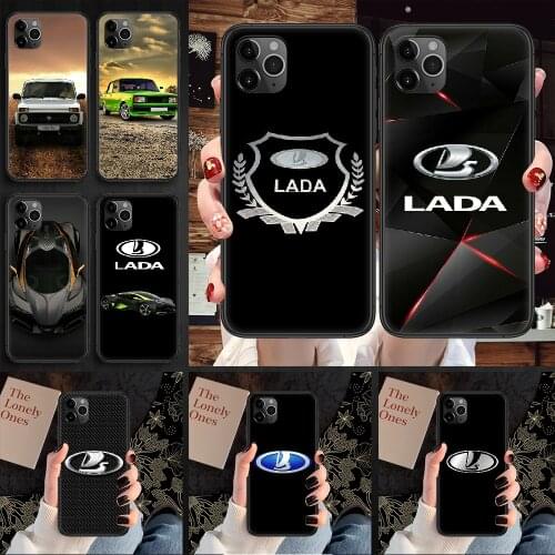 Russian Lada Car Phone Case Cover Hull For iphone 5 5s se 2 6 6s 7 8 12 mini plus X XS XR 11 PRO MAX black pretty funda painting