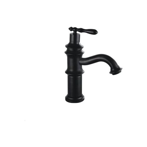 Water Faucet Black Finished Copper Basin Mixer Taps Deck Mounted Single Handle Black Bronze Faucet B3239