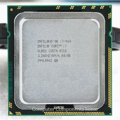 Intel core i7 960 INTEL i7-960 intel core I7 960 Processor 3.2GHz Quad Core LGA 1366 processor Desktop CPU warranty 1 year